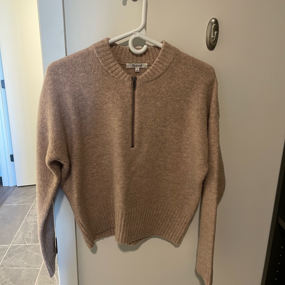 Madewell Blush Quarter-zip